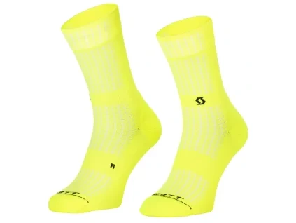 SCOTT  ponožky PERFORMANCE CREW Safety Yellow (45-47)