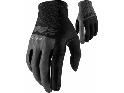 100% rukavice CELIUM black/grey (M)