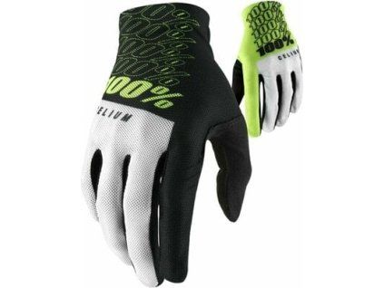 100% rukavice CELIUM fluo yellow (L)