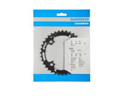 SHIMANO prevodník FC-M590 DEORE 9SP 36T (48/36/26T) 104mm black