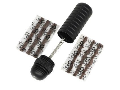 PEATY'S sada na opravu HOLESHOT TUBELESS PUNCTURE PLUGGER KIT black