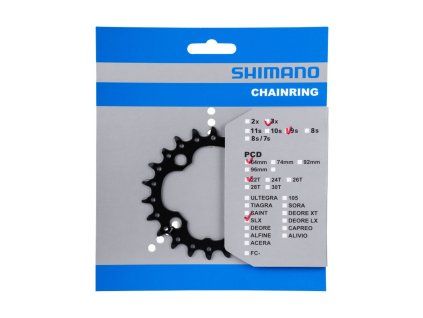 SHIMANO prevodník FC-M660-10 SLX 10SP 22T (44/32/24T) 64mm black