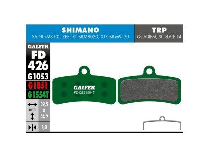 GALFER brzd.platničky SHIMANO Saint/XTR19 PRO