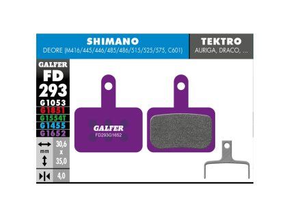 GALFER brzd.platničky SHIMANO DEORE BR-M-MODELS E-BIKE