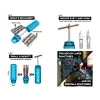 PEATY'S sada na opravu HOLESHOT TUBELESS PUNCTURE PLUGGER KIT red