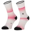 SCOTT  ponožky GRADIENT STRIPES CREW Digital Pink White (45-47)